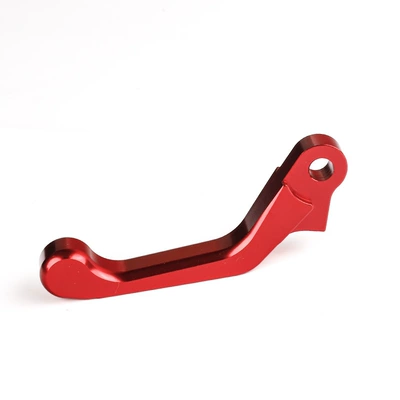 Universal Anti-Fall Folding Clutch Lever and Brake Lever for Off-Road Motorcycles, Modified Small Handlebar Clutch and Brake Parts (Motorcycle Handle Cover) - left-hand-clutch-lever-red