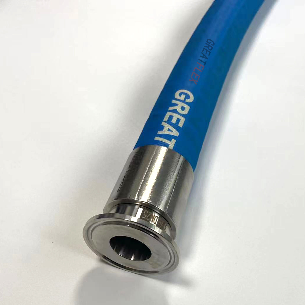 格雷特蓝色耐高压酸碱腐蚀FDA认证蒸汽牛奶饮料橡胶管RE40供应商