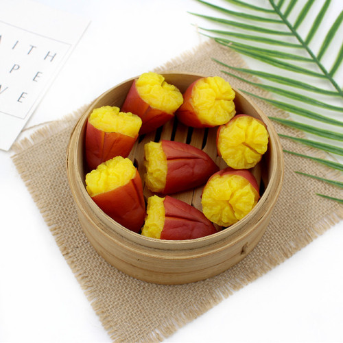 New PVC simulation food toy large half sweet potato purple potato sweet potato sweet potato model shooting props