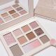Romantic Ribbon Soft Clear Eye Shadow Plate Pearlescent Matte Earth Color Milk Tea Brown Long-lasting Easy to Take off Makeup Cheap Eye Shadow Plate