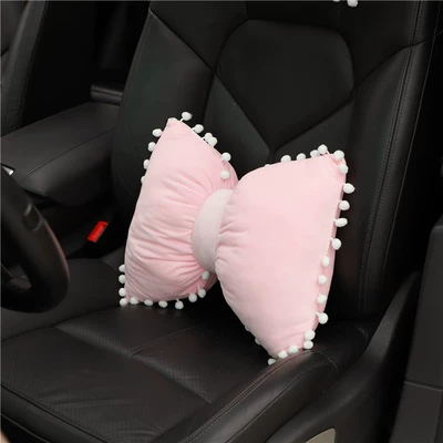 fashion car supplies, Headrest - macaroon-powder-waist