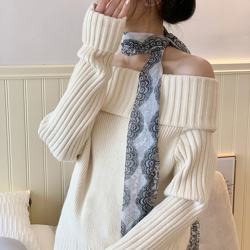 Buñuelo de seda impresa de alta calidad buñuelo multifuncional punto de onda buñuelo correa de cabello cinturón de moda buñuelo bolsa de banda