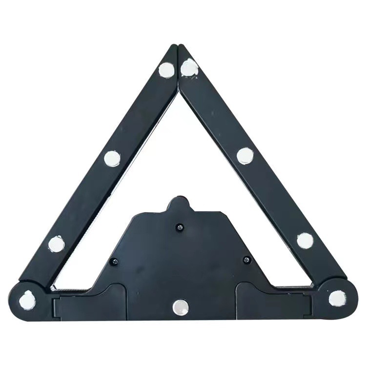 Car Triangular Warning Light Solar-Powered Rear Led Folding Anti-Collision Warning Light for Vehicles