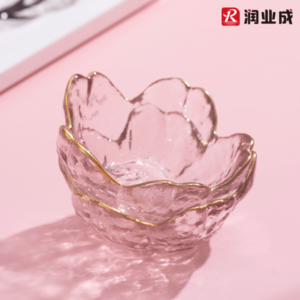 Sakura disc pink glass