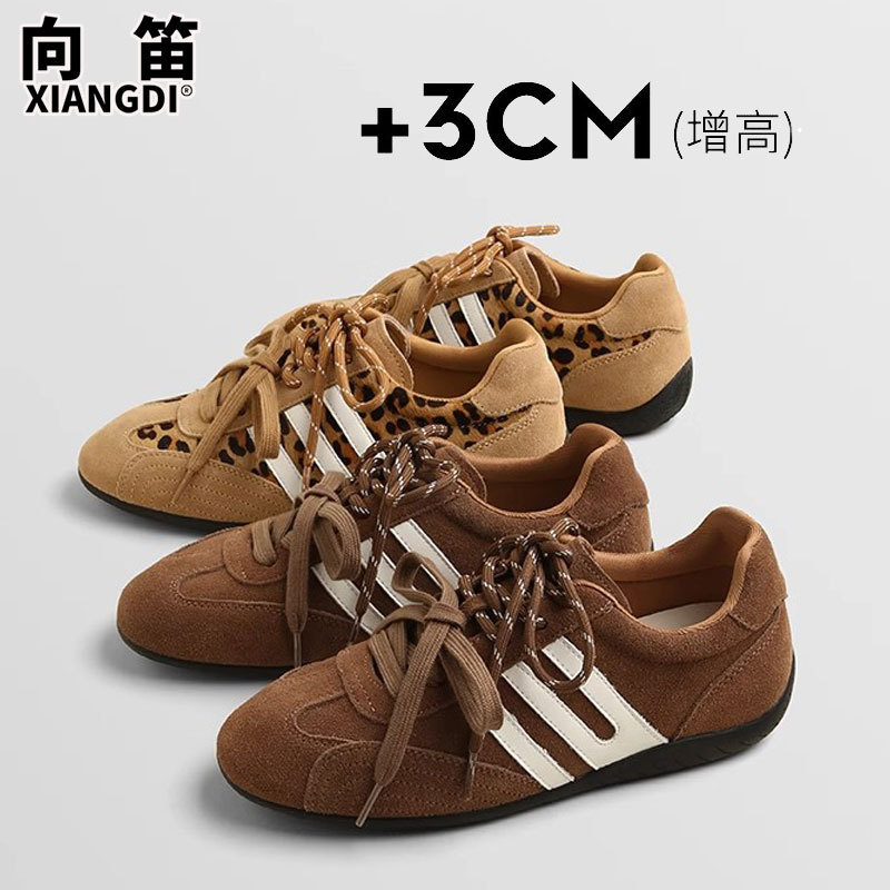 Cowhide Version of Retro Moral Training Shoes Women's Forrest Gump Shoes Women's Shoes 2025 Autum New Casual Sports Shoes Racing Shoes