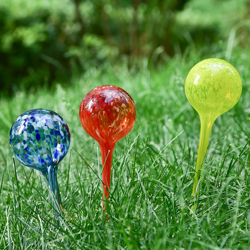 创意圆球玻璃自动浇花器懒人家用渗水器洒水器阳台盆栽多肉植物