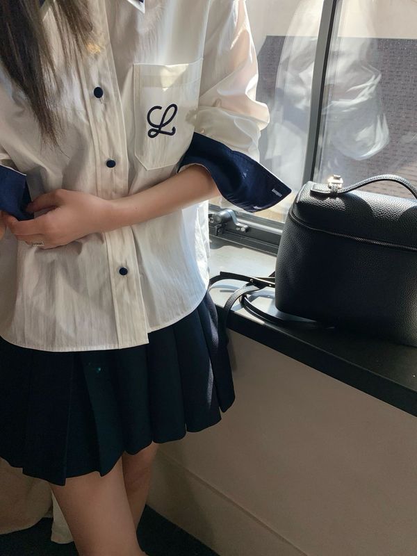 高版本【深圳南油】LEW罗家拼接衬衫长袖设计撞色领子袖口立体|undefined