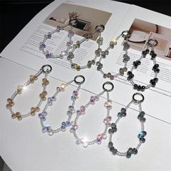 奢华高级感水晶手机链手工串珠手提链防丢挂饰手机壳挂链手机挂绳