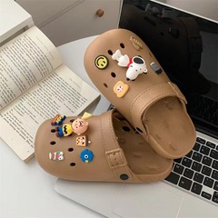 夏天旅遊外穿涼拖鞋女學生軟厚底鞋護士室內防滑耐磨包頭沙灘鞋女