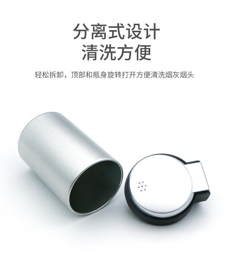 Japanese Yac Car Ashtray Creative Multifunctional with Lid Anti-Drop Ashtray with Led Light for Men's Car Use