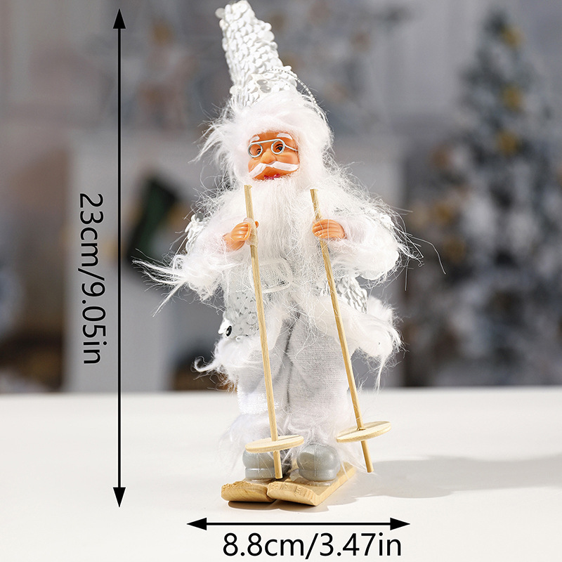 Fabricantes para DIBUJOS ANIMADOS paño felpa Santa Claus muñeca colgante adornos juguetes Navidad decoraciones