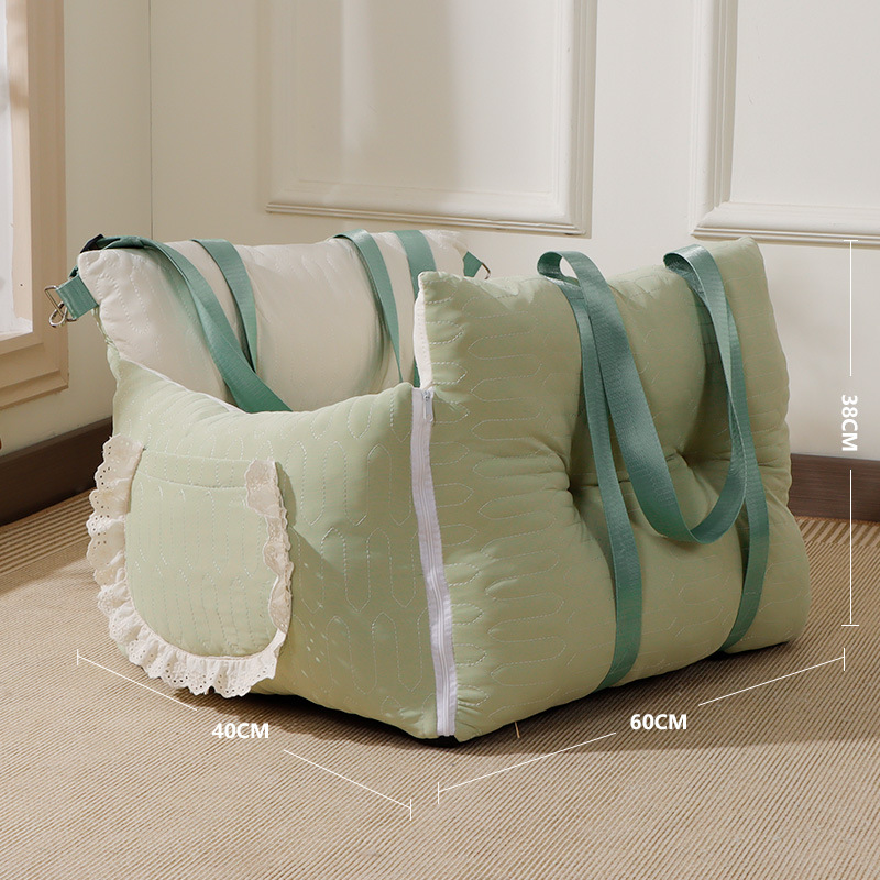 Almohadilla para mascotas de coche de seda de hielo caliente de verano, nido de coche, asiento de coche para perro, alfombra para coche, nido de gato