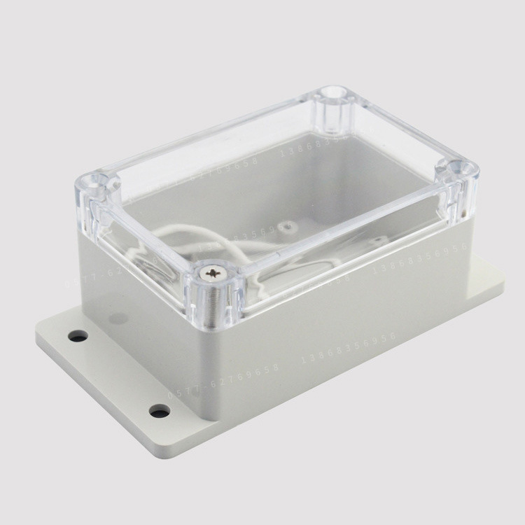 F4-2T 100*68*50透明防水盒电缆电源接线盒户外过线盒防尘防溅盒