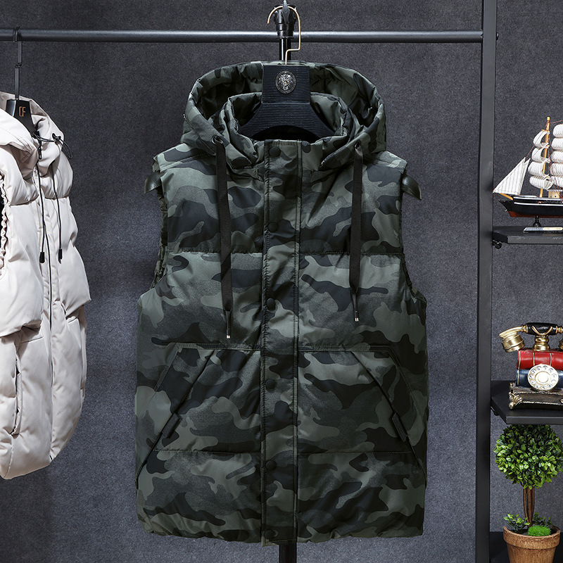 New Winter down Cotton Vest Men's Autumn and Winter Men's Jacket Middle-Aged Korean Style Trendy Warm Thickened Large Size Men's Clothing New Winter down Cotton Vest Men's Autumn and Winter Men's Jacket Middle-Aged Korean Style Trendy Warm Thickened Large Size Men's Clothing