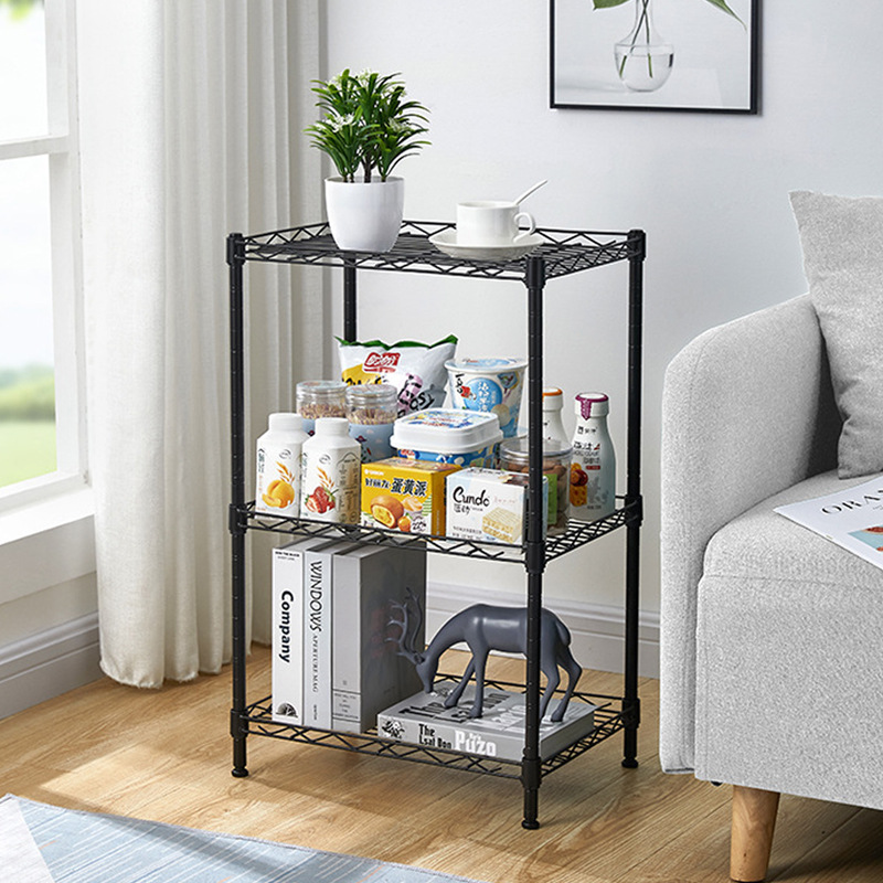 New cross-border multi-functional storage rack kitchen storage rack iron wire storage rack multi-layer storage rack removable installation