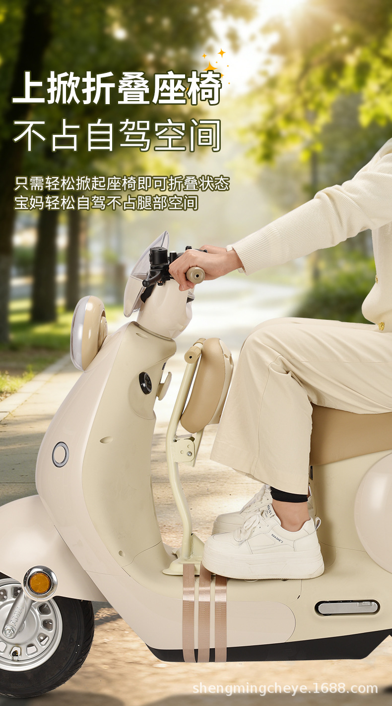 Electric Vehicle Child Seat Front-Mounted Yadea Aima Tailg Universal Baby Safety Foldable Seat