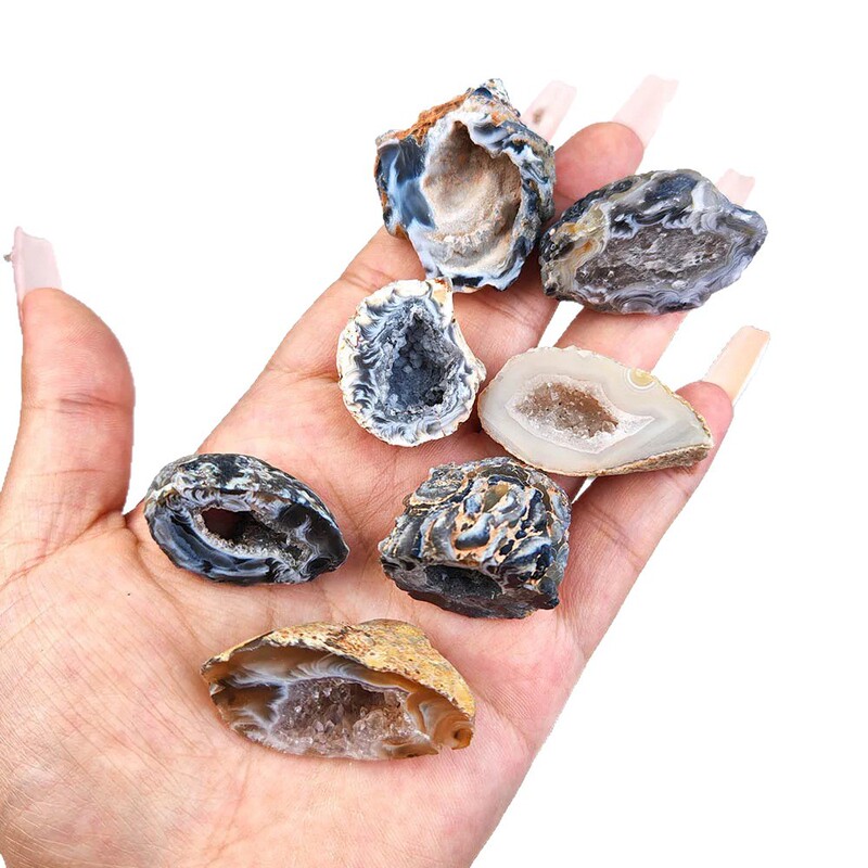 天然水晶原石摩洛哥玛瑙洞墨西哥水晶摆件矿标聚宝盆晶洞消磁石|undefined