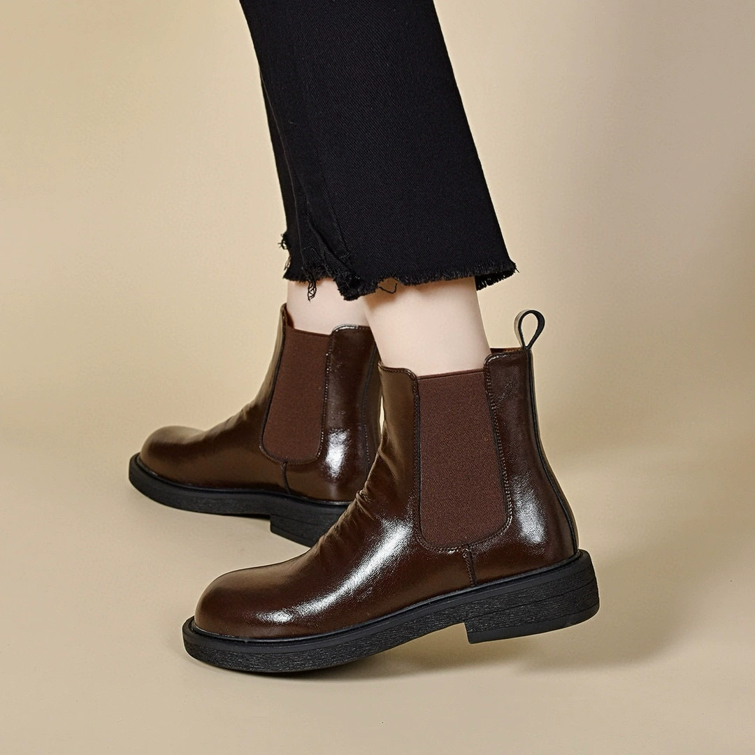 Martens, demi-season boots, set, European style, loose straight fit