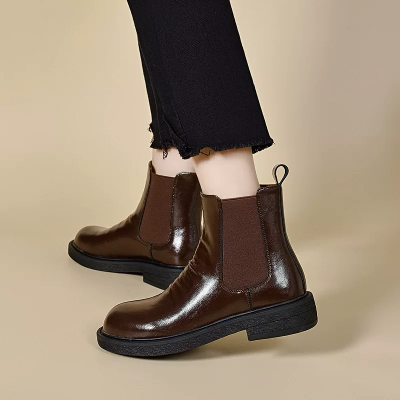 Martens, demi-season boots, set, European style, loose straight fit