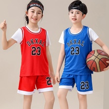 夏季篮球服训练服运动班服幼儿园园服女男速干儿童背心套装