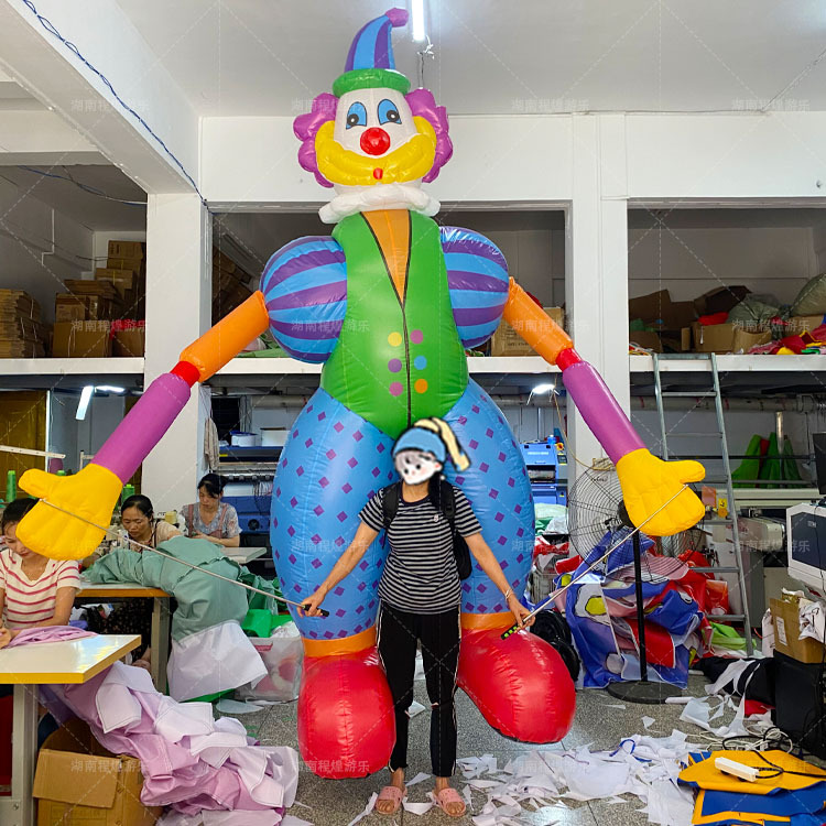 Modelo Inflable de Payaso Caminante Inflable con Aire para Eventos y Aperturas Comerciales