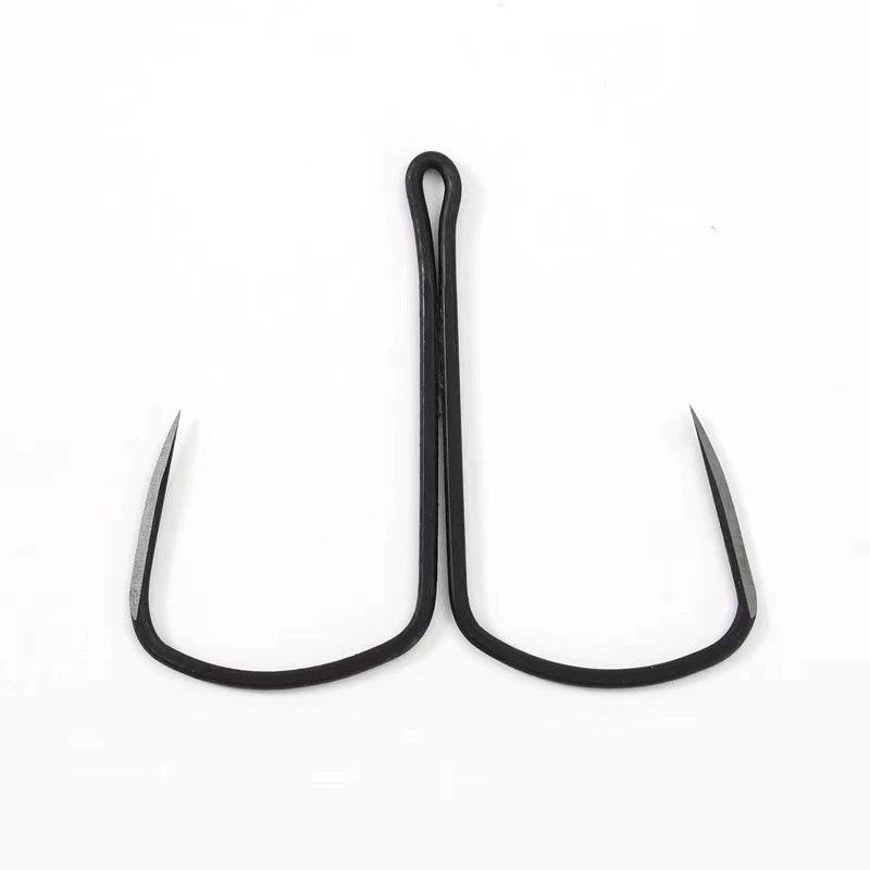 Blade butterfly hook, long handle, barbless knife tip, hand-ground butterfly double hook, two anchor hooks