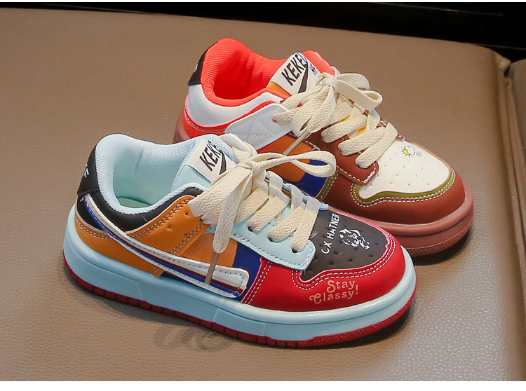 Mädchen Sneakers Weiche Sohle Rutschfeste Casual Boardschuhe_voghion.com