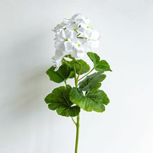 工厂批发仿真花跨境temu亚马逊2头海棠花天竺葵假花家居绢丝花