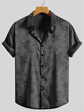 Q 36149 Men's Embroidered Short Sleeve Shirt ��ʿ�����r��
