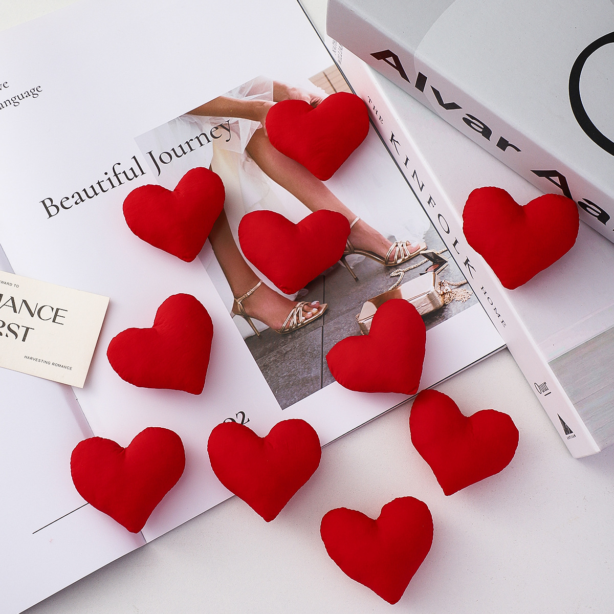 Los siete colores de cordier romántico amor florista atmósfera sensación de ramo de flores frescas accesorios DIY excelentes combinación de materiales de florista