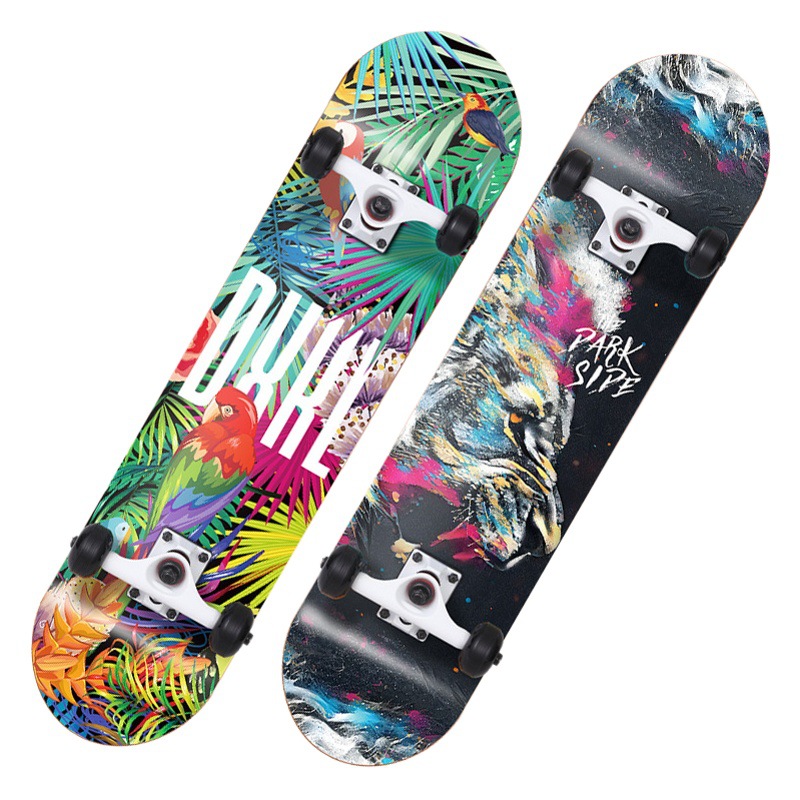 3108 monopatín de cuatro ruedas adolescentes niños adultos principiante cóncavo Road Brush Street doble deformada de 31 pulgadas de arce Patineta