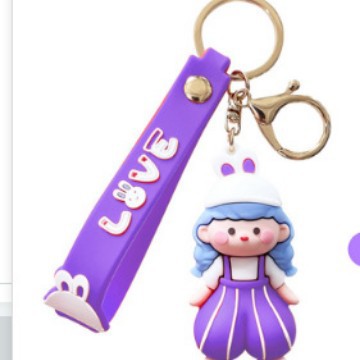 Venta directa de fábrica llavero colgante pequeño muñeca tridimensional llavero de coche mochila escolar colgante puesto al por mayor productos pequeños