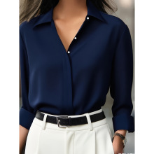 O 43223 Minimalist White Button Shirt �����ɫ���ɳ���