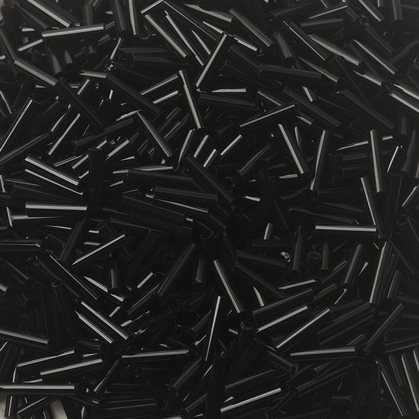 Λ￠▰℗◘┭♢☨ About 12MM tube beads 10 grams, about 70 black ☨❋❋