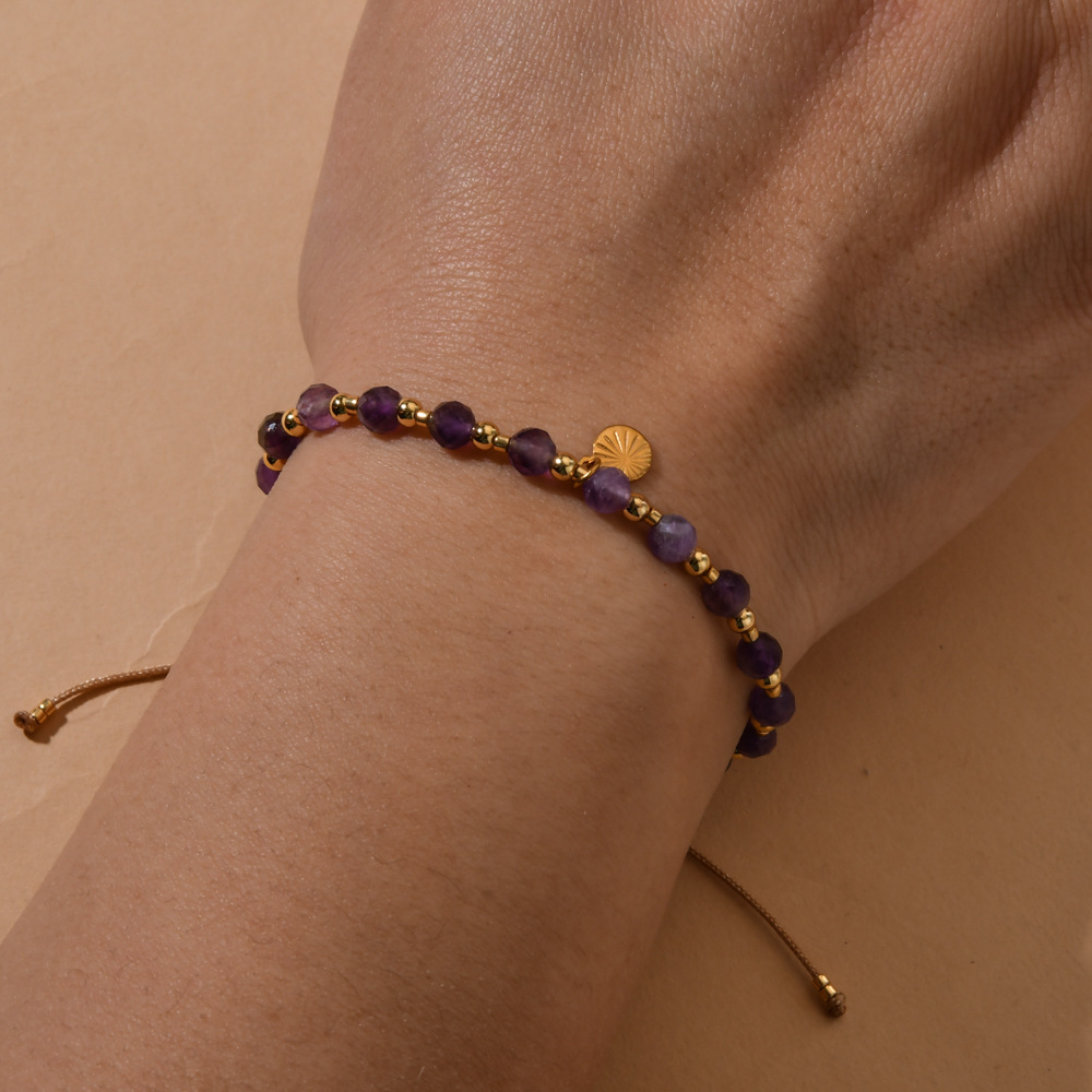 Casual, Daily Occasion 304 Stainless Steel, Agate Material Geometric Pattern Vintage Style Classic Style Geometric 304 Stainless Steel Agate Beaded Chain Beaded Bracelets Wholesale