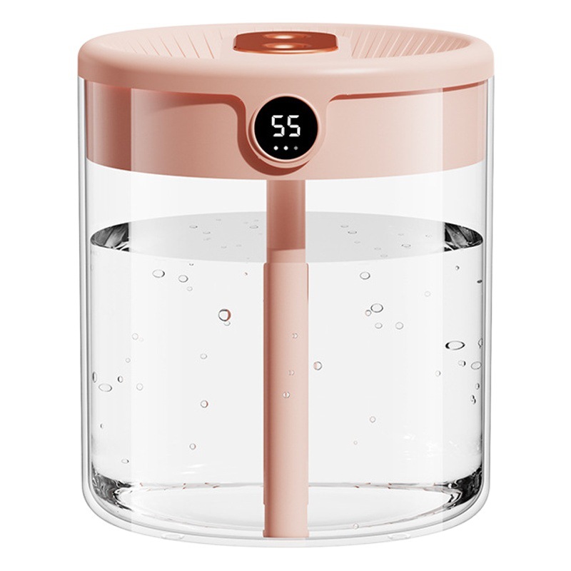 Nueva 2L doble humidificador de pulverización USB de gran capacidad hogar mudo dormitorio Oficina Luz de la noche pantalla digital humidificador