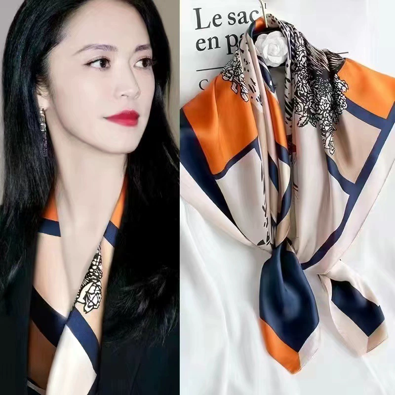 Шарф, демисезонная осенняяfashionable shirt, носовой платок, 2023, западный стиль