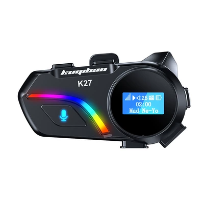Motorcycle Bluetooth Headset with Screen | Motorcycle Helmet Headset