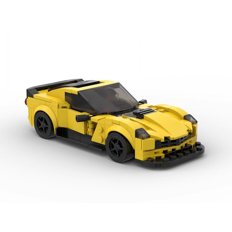 MOC-57450 compatible with Lego Chevrolet Corvette Z06 building blocks racing puzzle assembled model gift