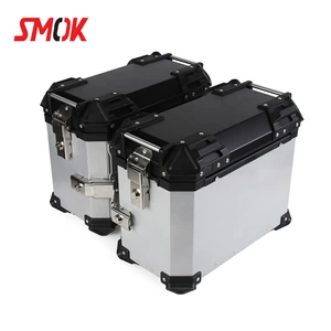 Motosiklet universal 38L yan qutu, alüminium ərintisi, suya və toqquşmaya davamlı baqaj, sürətli çıxarılan sol və sağ yan qutu