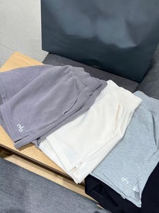 A*O New Summer Yoga Running Outerwear High-Waisted Shorts Reflective Logo Women's Hot Pants Sports Casual Shorts
