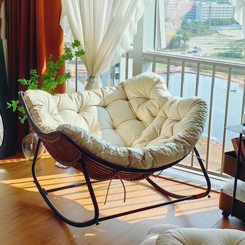 New Outdoor Courtyard Balcony Hanging Basket Rocking Chair Bird's Nest Home Leisure Swing Cradle Hanging Chair Lazy Sofa Rattan Chair