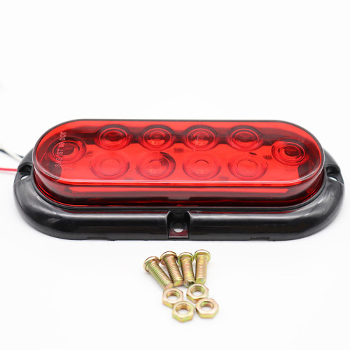 Factory wholesale 10LED truck trailer brake warning taillight trailer side width light red light white light yellow light