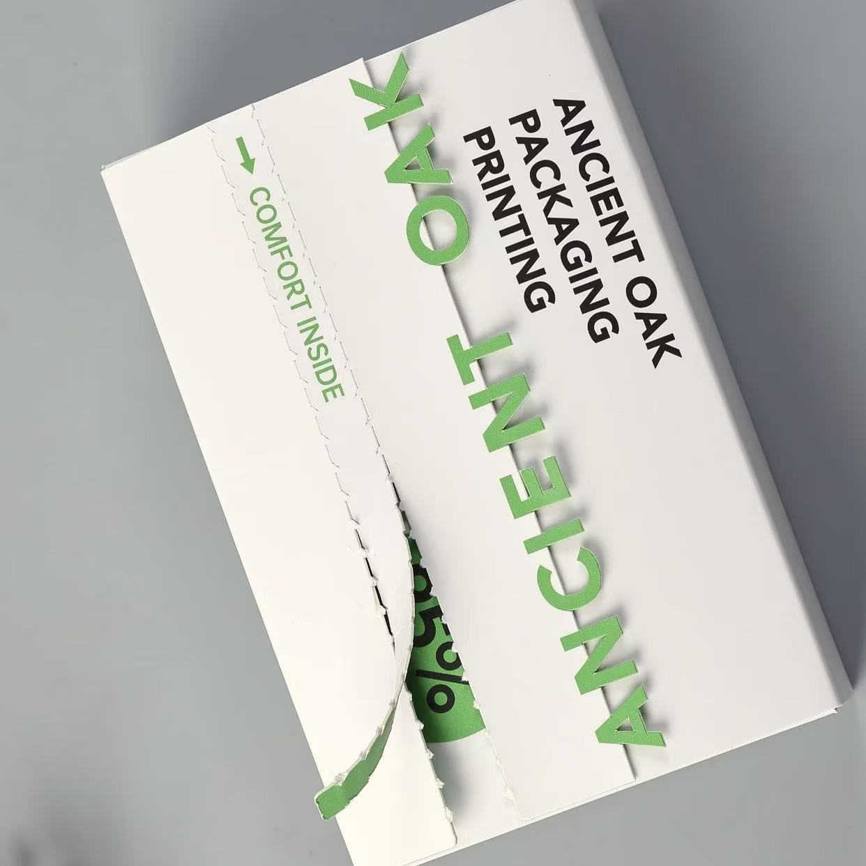 撕拉盒拉链飞机盒特硬防压印白墨牛皮纸可自定义外贸包装盒