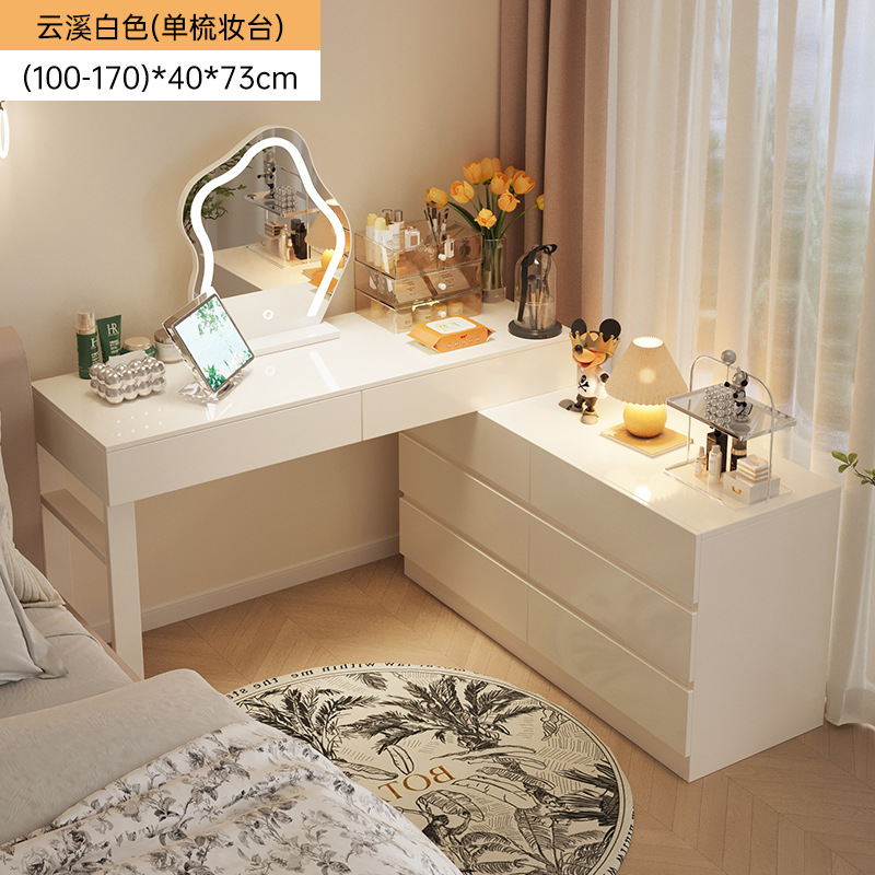 Cream-wind comedor de dormitorio mesas de cabecera en una casa moderna y simple escritorio de dormitorio principal espejo mesa de maquillaje