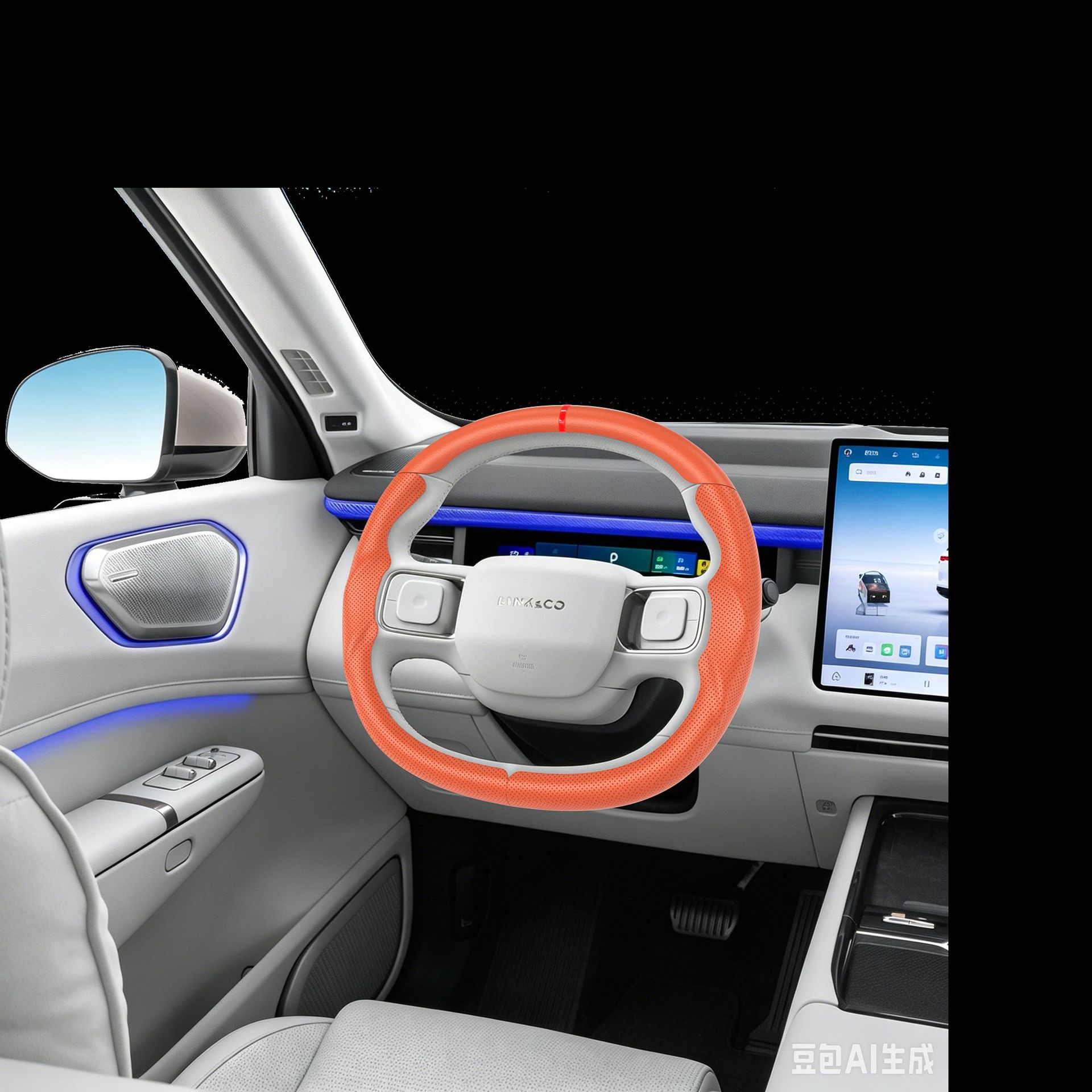 Suitable for Lynk & Co's specialized sporty steering wheel cover, full coverage, ultra-thin, non-slip, sweat-absorbing, car interior modification handle cover