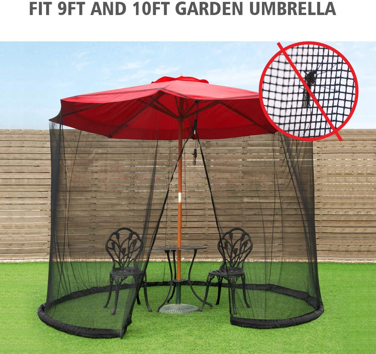 蚊帐 户外庭院遮阳伞网罩 罗马伞防蚊虫罩 户外帐篷蚊帐 帐篷蚊帐