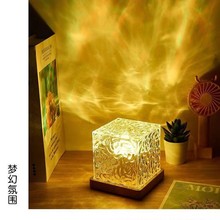 �羳LED����ˮ���Ʒ�Χ�ƶ�̬��ת������Ů��̨�� �����߲�Сҹ��