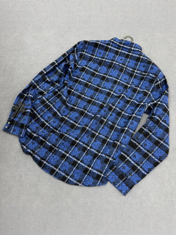 【Dujia既製品正規版】CHクロウ レトロチェック柄シャツ 長袖シャツ ジャケット 男女兼用 工場バッチ|undefined