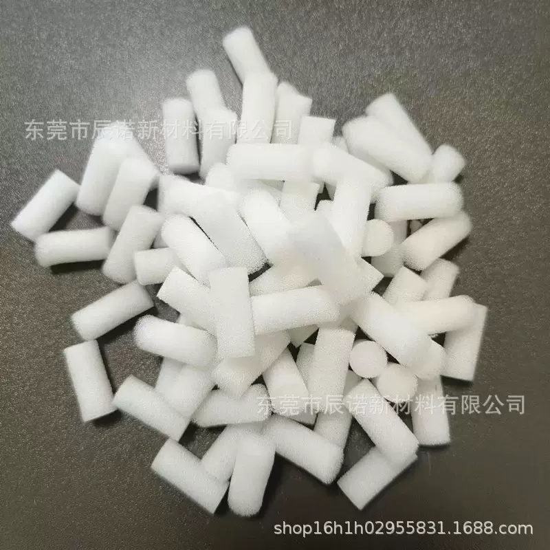 厂家直销白色10*22mm鼻孔海绵塞小柱子 鼻腔上药细孔透气过滤棉塞